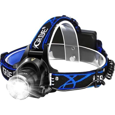 Ulisem Lampe Frontale LED Puissante Rechargeable Torche Frontale Lampe Phare Orientable 3 Mo