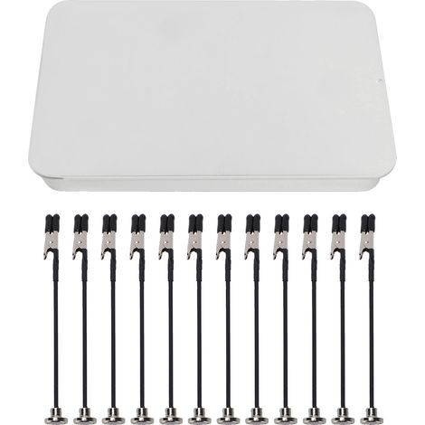 Support magnétique pour station de soudage avec 12 pinces flexibles, boîtier en acier, outil auxiliaire de soudage, support pour peinture de modèles réduits et circuits imprimés (argenté). (1/5)