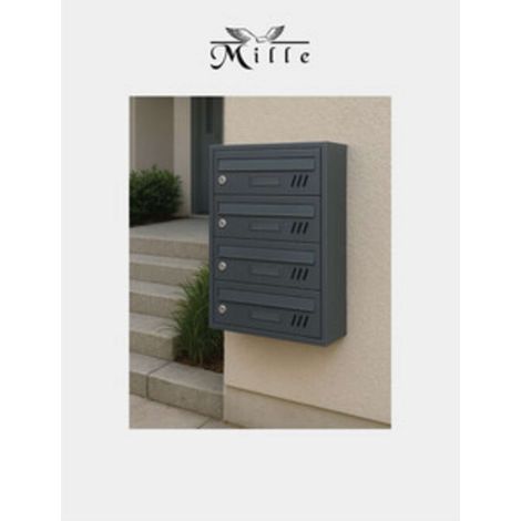 CASSETTA CONDOMINIO SOFIA 4 POSTI ANTRACITE - 1 pezzo