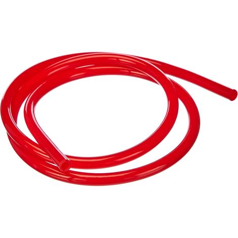 Tuyau de carburant rouge 1 mètre, dimensions 5x9 mm, flexible pour transfert de combustible, fixation standard, 1 pièce