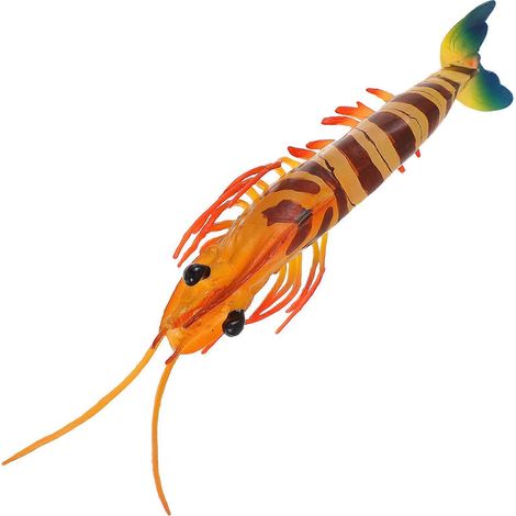 Maquette de crevette en plastique, pour la décoration, modèle réaliste d'animal marin (1/5)