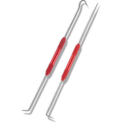 Ensemble de 2 crochets et œillets en acier au carbone, crochets et œillets doubles universels pour joints toriques, accessoires supplémentaires pour la plupart des voitures (1/4)