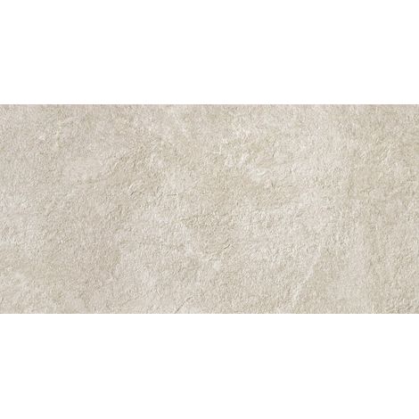 Carrelage effet Pierre Quartzite Gris Crème 120x60x2 cm Teravio - Sol extérieur (vendu par carton de 0,72 m²) - RO'MA CARRELAGE