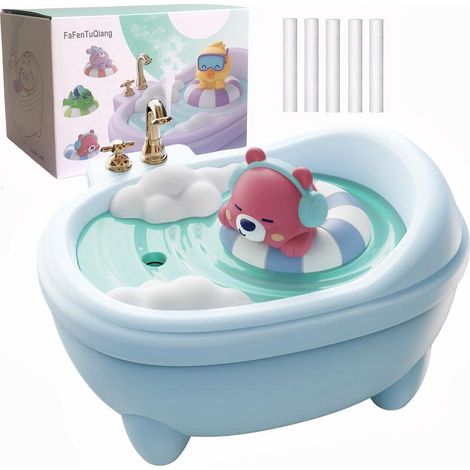 Mini humidificateur mignon pour chambre à coucher et bureau, remplissage supérieur 0,34 L, brume froide, silencieux, facile à nettoyer, lumière colorée, arrêt automatique (bleu)
