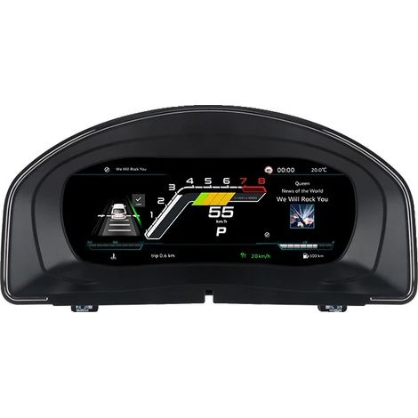 Tableau de bord LCD, support Carplay sans fil, écran haute résolution, Pour Tiguan 09-17YS (1/2)