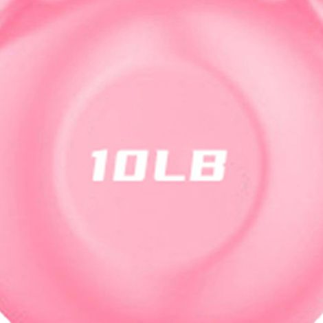 4,5 kg (10 lb) schwere, pinkfarbene PE-Kettlebell für Männer und Frauen, ideal für Muskelaufbau, funktionelles Training und Plyometrie. Geeignet für Männer und Frauen. (1/5)
