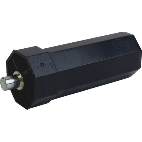Embout d'axe en PVC pour tube OCTO 40mm – Tenon extérieur acier Ø 10mm – Longueur réglable 104mm – Pour volets roulants – Selve