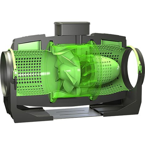 Extracteur centrifuge ultra silencieux moteur EC D 150mm 515 m3/h LINEO QUIET - VORTICE - XLAS150 (1/2)