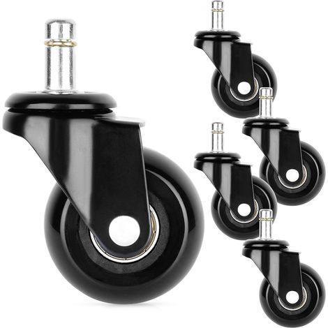 Ruedas de goma para sillón IKEA de 5 cm / 10 mm, 5 unidades. (1/5)