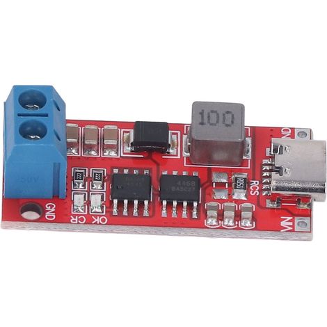 Module élévateur de tension pour chargeur de batterie 3S, carte PCB de type C, convertisseur élévateur de tension DC 3-6 V 2 A (1/5)