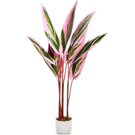 Plante artificielle 120 cm en pot, plantes artificielles Plante artificielle pour la maison, jardin de bureau, balcon, cadeau (1/3)