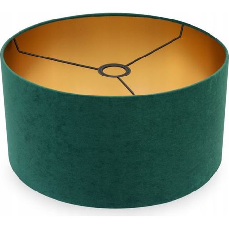 Abat-jour Cylindrique - 35 cm Diamètre - 20 cm Hauteur - Compatible E27 - Tissu PVC Métal - Unitaire (1/5)