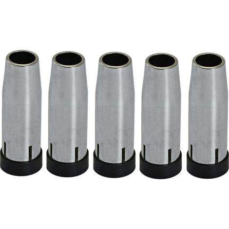 Bouches de protection coniques pour torche de soudure MIG MAG, 1450080, en Laiton, épaisseur de paroi 1,5 mm, pour torche de soudure 24KD MB24 CO2 5 pièces (1/5)