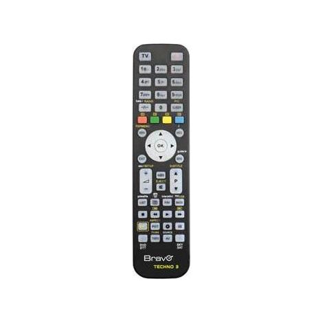 Bravo TECHNO 3 mando a distancia IR inalámbrico DTT,DVD/Blu-ray,SAT,TV,VCR Botones