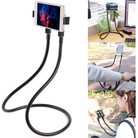TrAdE Shop Traesio - Stand Supporto Flessibile Universale Per Smartphone Cellulare Lazy Holder 360° - (1/5)
