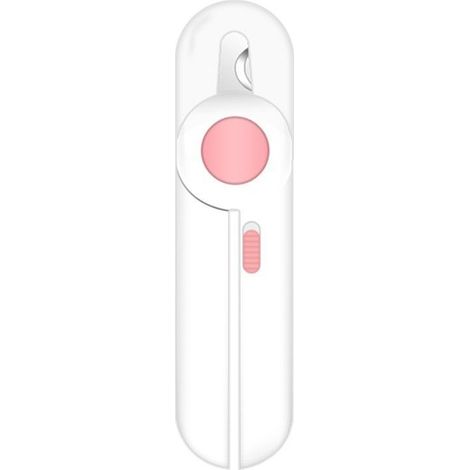 Tondeuse à Ongles Pour Animaux Domestiques Avec Lumière Led, Professionnel Coupe Griffes Animaux De Compagnie Protection Contre Les Éclaboussures, Pour Les Animaux De Petite Et Moyenne (Rose) (1/5)