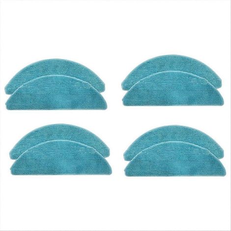 8PCS Chiffons de Nettoyage pour Aspirateur, Pièces Détachées de Rechange, Accessoires de Lavage de Sol, Serpillères de Remplacement Compatibles (1/5)