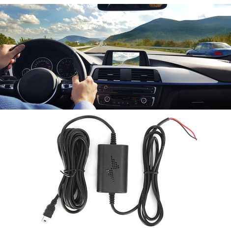 Kit de câblage pour caméra embarquée 12 V/24 V vers 5 V 2,5 A, mini-USB droit, pour la surveillance de stationnement (1/5)