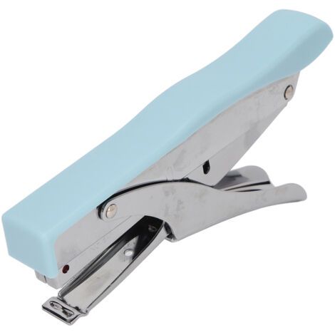 Dieser ergonomische Handhefter hat eine matte Oberfläche und eignet sich zum Binden von Dokumenten zu Hause, in der Schule oder im Büro. (1/4)