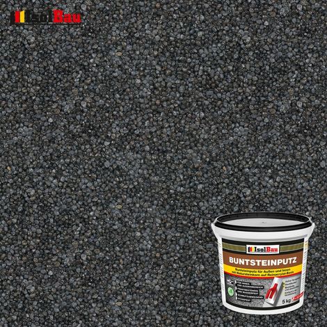 Buntsteinputz Mosaikputz BP 90 (schwarz, anthrazit) 5 kg Profi Qualität (1/2)
