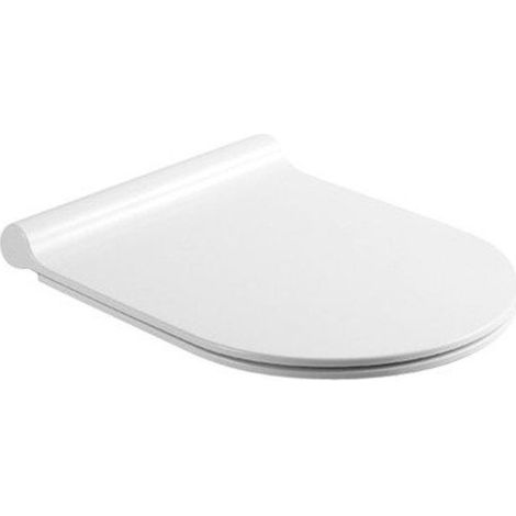 Nemo Spring Purcompact Lunette WC Fine - 35.5x45.5cm - duroplast - softclose - mécanisme de démontage easy clean - antibactérien - blanc (1/2)