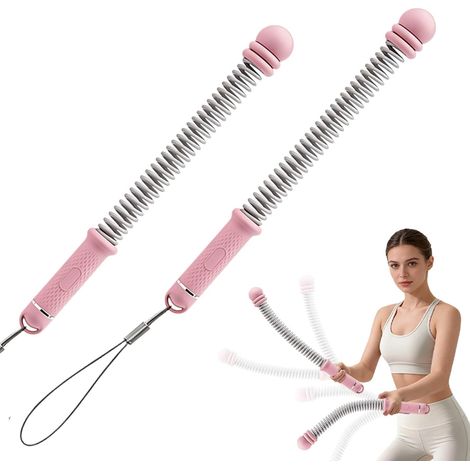Battle Ropes Ropeless, Ropeless - Corde de bataille réglable - Portable - Sans corde - Pour les entraînements HIIT - Sans bruit - Pour hommes, femmes, cardio et exercices de force (rose) (1/5)