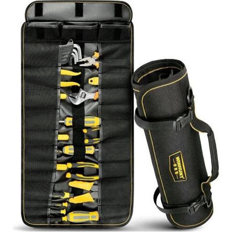 Ceinture porte-outils 25 poches – Dimensions 68,5 cm x 36 cm – Pour électriciens, charpentiers, mécaniciens – Matériaux durables (1/4)
