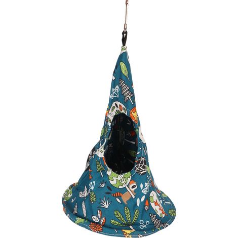 Nid pour oiseau en cage, lit chaud pour oiseau en cage, tente suspendue en tissu de coton imperméable et respirant avec crochets, cachette douce et confortable pour perroquet (1/5)
