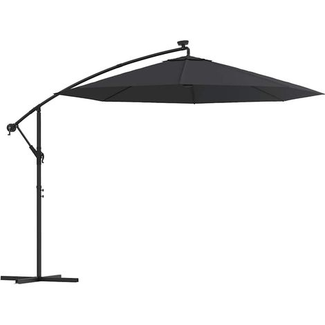 Maison Exclusive - Ampelschirm mit LED-Beleuchtung und Stahl-Mast (1/5)