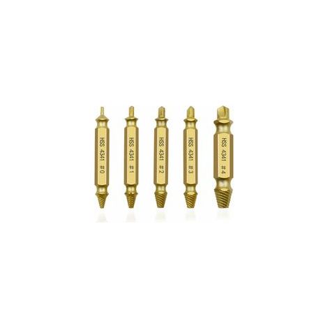 5Pcs Jeu d'extracteurs de vis professionnel, extracteur de vis, jeu d'extracteurs gauche (1/5)
