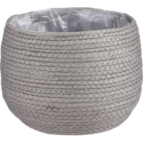 Mica Übertopf Korb Jorck Ø 22 x 19 cm grau Topf