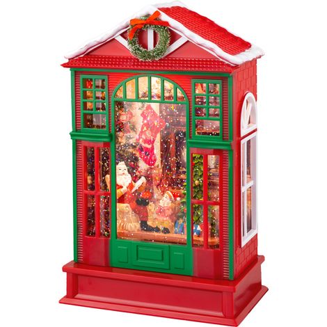 Lumineo LED Wassersprenkler batteriebetrieben mit Timer Kunststoff 26 x 16 cm warmweiß rot-grün Dekofigur