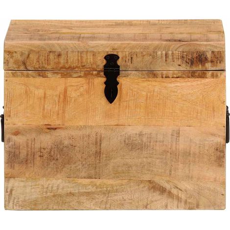 Maison Exclusive - Contenitore Portaoggetti 39x28x31cm in Legno Massello di Mango (1/5)