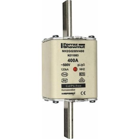 Multipack Mersen NH-SICHERUNG 2 400A 500V GG (NH2GG50V400) - 3 Stück