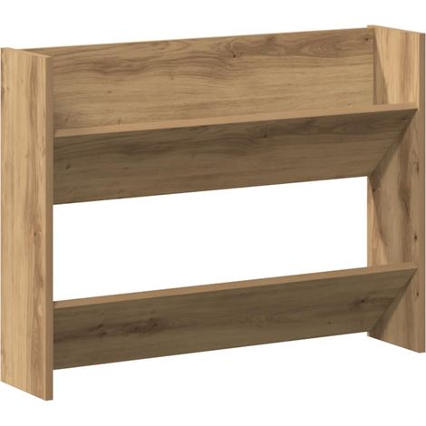 Maison Exclusive - Zapatero de pared madera ingeniería roble arti