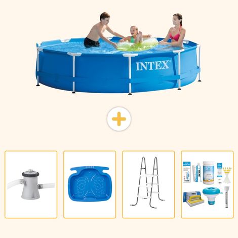 Intex Piscine Tubulaire Ronde - 305x76 cm - 5-pièces S22465 (1/5)