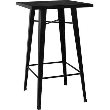 Mesas Bar - Mesa Torix Alta Cuadrada 60 cm - Negro (1/5)