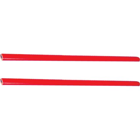 matita per falegname cm 25 lapis legno rosso grafite muratore carpentiere (1/2)