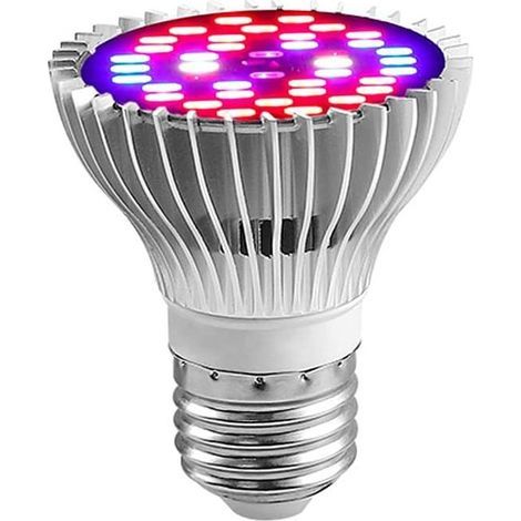 Lampe de culture LED à spectre complet 30 W, pour plantes d'intérieur, légumes et fleurs, ampoule LED E27 pour serres hydroponiques, durable et très efficace. (1/5)