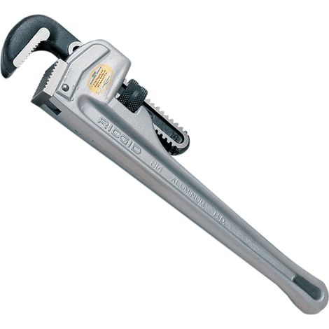 RIDGID 47057 Aluminum Straight Pipe Wrench Model 812 – 12-Inch Hydraulic Tool with 30 cm Length