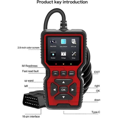 Scanner OBD2 - Lecteur de codes de diagnostic OBDII pour voyant moteur (1/4)