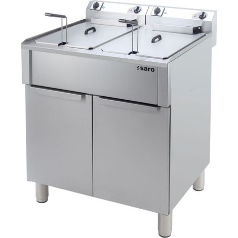 Friteuse électrique 10 + 10 litres - Saro
