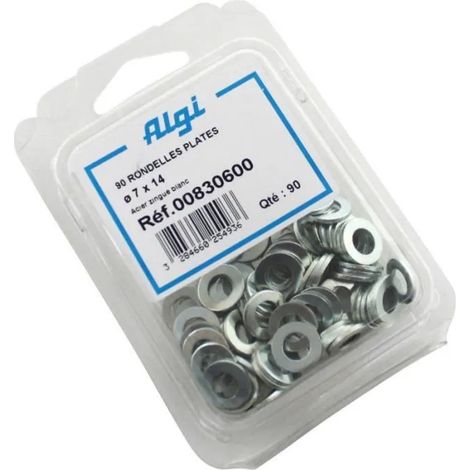 Arandelas Algi acero 7x14mm 90 unidades