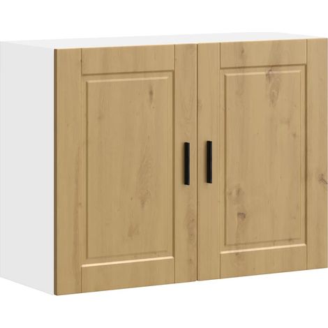 Armario de pared de cocina moderno roble artesanal 80 x 31 x 60 cm almacenamiento práctico de madera contrachapada roble 020050381 (1/5)