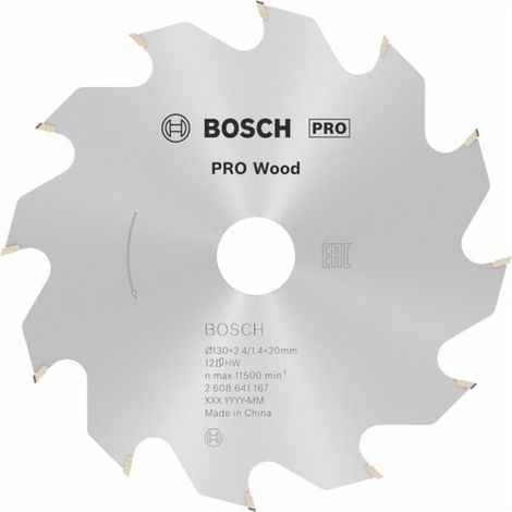 Lame de scie circulaire Bosch PRO Wood 130 x 2,4 x 20 mm - 2608641167 (1/5)