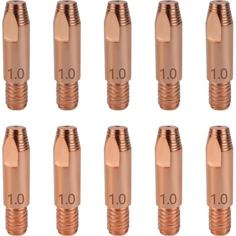 Lot de 10 embouts de soudage M6  1 mm  Pour appareil de soudage 24KD