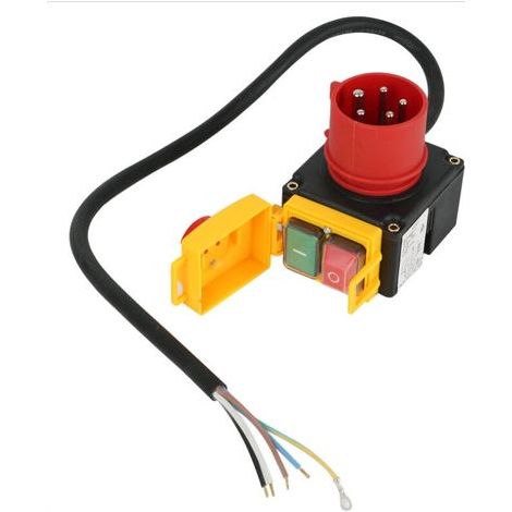 KOA7 equipment power on/off switch 380/400V 3-phase ribbon cable industrial plug (1/5)
