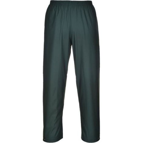 Pantalon De Pluie - Sealtex Classic 200g - Imperméable EN343 - Coupe Ample Avec Ceinture Élastiquée - Vert Foncé - 1 Pièce (1/4)