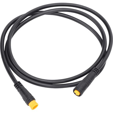 Connecteur de câble 3 Broches, connecteur de vélo électrique 87 cm / 34.3in câble d'extension de vélo électrique, Noir étanche pour vélo électrique vélo(Male-Fema (1/5)