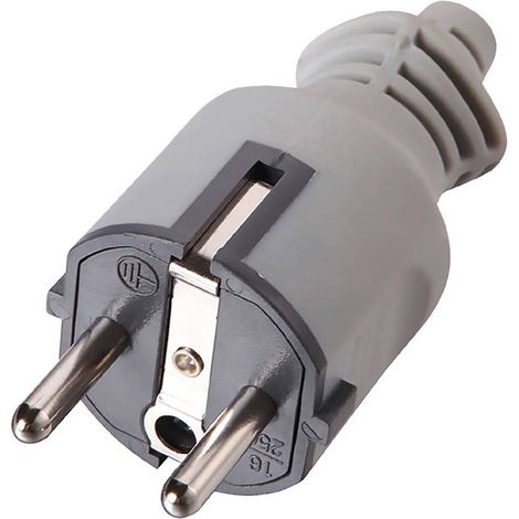 SPINA SCHUKO IN GOMMA 2P+T16A - art.71929